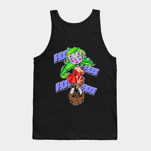 Girl Clown Tank Top by davidfeci